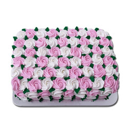 Rectangle shape Pineapple flavour cake - 2kg - code FC05